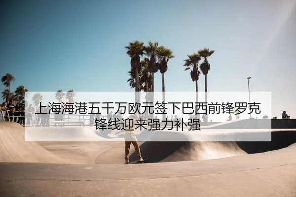 上海海港五千万欧元签下巴西前锋罗克 锋线迎来强力补强